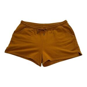 Eddie Bauer Women's Cozy Camp Fleece Shorts | Goldenrod | Size XL